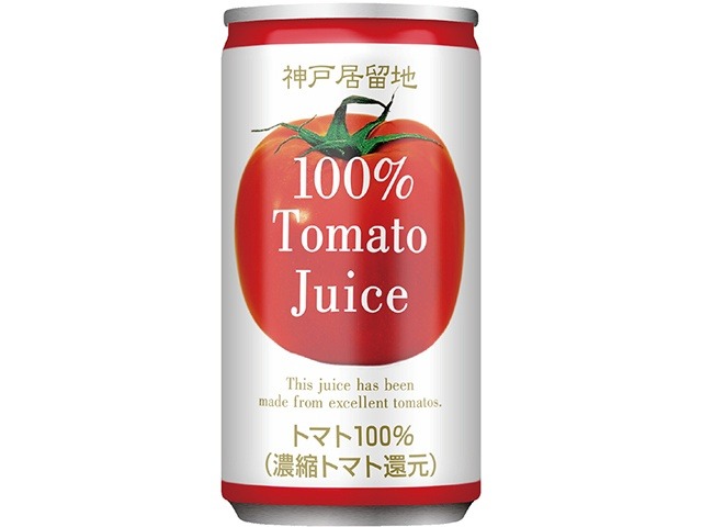 【ケース販売】神戸居留地 完熟トマトジュース１００％有塩１８５ｇ ×30 【全国送料無料】(一部地域別途)・まとめ買い・防災備蓄にも最適の画像