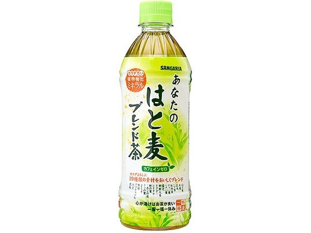 【ケース販売】サンガリア あなたのはと麦ブレンド茶 Ｐ５００ｍｌ ×24 【全国送料無料】(一部地域別途)・まとめ買い・防災備蓄にも最適の画像