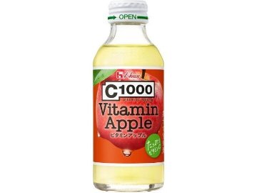 【ケース販売】ハウスウェルネスフーズ Ｃ１０００ビタミンアップル瓶１４０ｍｌ  ×6 【全国送料無料】(一部地域別途)・まとめ買い・防災備蓄にも最適の画像
