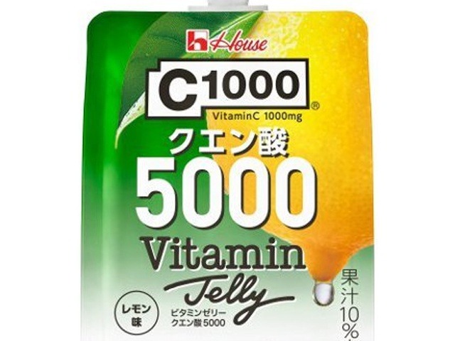 【ケース販売】ハウスウェルネスフーズ Ｃ１０００ゼリークエン酸５０００  ×6 【全国送料無料】(一部地域別途)・まとめ買い・防災備蓄にも最適の画像