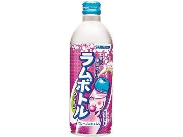 【ケース販売】サンガリア グレープラムボトルＢ缶５００ｇ ×24 【全国送料無料】(一部地域別途)・まとめ買い・防災備蓄にも最適の画像