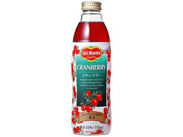 【ケース販売】デルモンテ クランベリー ７５０ｍｌ瓶 ×6 【全国送料無料】(一部地域別途)・まとめ買い・防災備蓄にも最適の画像