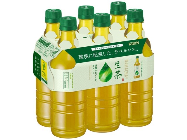 【ケース販売】キリン 生茶 Ｐ５２５ｍｌラベルレス６本パック ×4 【全国送料無料】(一部地域別途)・まとめ買い・防災備蓄にも最適の画像