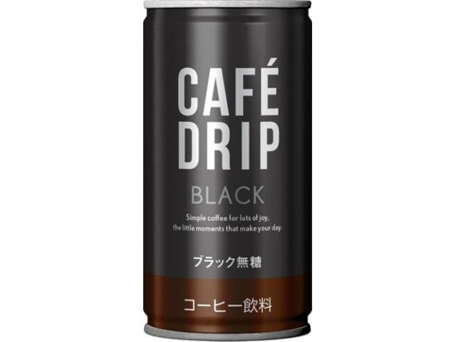 【ケース販売】富永 カフェドリップ ブラックコーヒー缶１８５ｇ  ×30 【全国送料無料】(一部地域別途)・まとめ買い・防災備蓄にも最適の画像