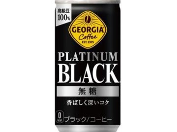 【ケース販売】ジョージア プラチナムブラック１８５ｇ  ×30 【全国送料無料】(一部地域別途)・まとめ買い・防災備蓄にも最適の画像