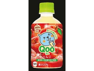【ケース販売】Ｑｏｏ りんご Ｐ２８０ｍｌ  ×24 【全国送料無料】(一部地域別途)・まとめ買い・防災備蓄にも最適の画像