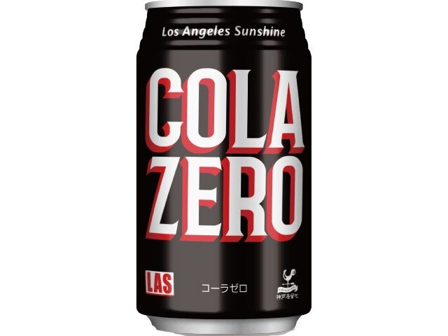 【ケース販売】神戸居留地 ＬＡＳコーラゼロ 缶３５０ｍｌ ×24 【全国送料無料】(一部地域別途)・まとめ買い・防災備蓄にも最適の画像