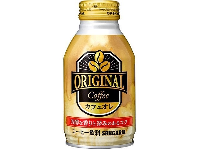 【ケース販売】サンガリア オリジナルカフェオレＢ缶２６０ｇ  ×24 【全国送料無料】(一部地域別途)・まとめ買い・防災備蓄にも最適の画像
