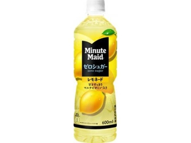 【ケース販売】ミニッツメイド ゼロシュガーレモネードＰ６００ｍｌ  ×24 【全国送料無料】(一部地域別途)・まとめ買い・防災備蓄にも最適の画像