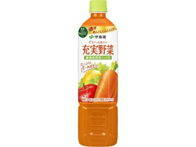 【ケース販売】伊藤園 充実野菜 緑黄色野菜ミックスＰ７４０ｇ  ×15 【全国送料無料】(一部地域別途)・まとめ買い・防災備蓄にも最適の画像
