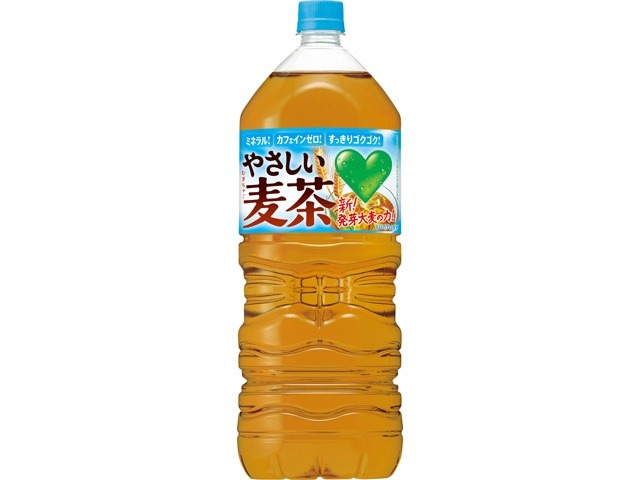 【ケース販売】ＧＲＥＥＮダカラ やさしい麦茶２Ｌ  ×6 【全国送料無料】(一部地域別途)・まとめ買い・防災備蓄にも最適の画像