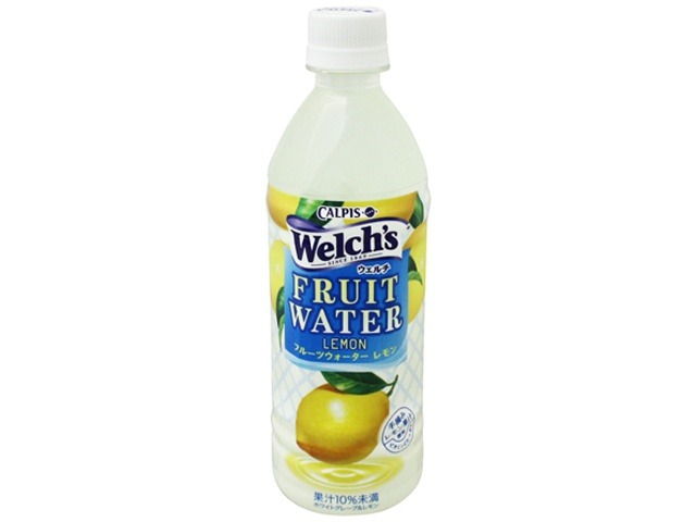 【ケース販売】ウェルチ フルーツウォーターレモン Ｐ５００ｍｌ  ×24 【全国送料無料】(一部地域別途)・まとめ買い・防災備蓄にも最適の画像