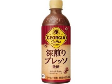 【ケース販売】ジョージア 深煎りプレッソ Ｐ５００ｍｌ  ×24 【全国送料無料】(一部地域別途)・まとめ買い・防災備蓄にも最適の画像