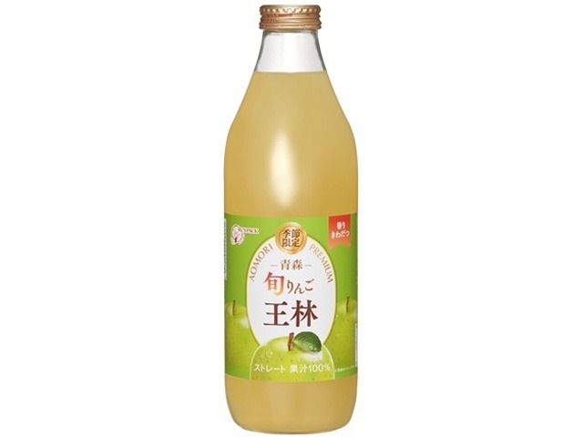 【ケース販売】サンパック 旬りんご 王林瓶１０００ｍｌ  ×6 【全国送料無料】(一部地域別途)・まとめ買い・防災備蓄にも最適の画像