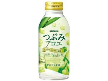 【ケース販売】サンガリア つぶみアロエ Ｂ缶３８０ｇ ×24 【全国送料無料】(一部地域別途)・まとめ買い・防災備蓄にも最適の画像