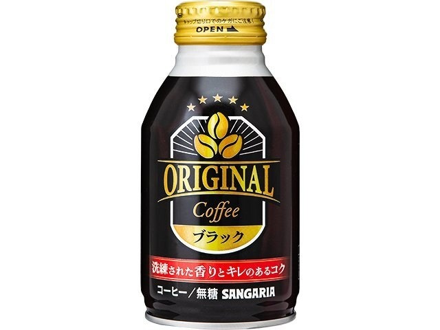 【ケース販売】サンガリア オリジナルコーヒーブラック 缶２６０ｇ  ×24 【全国送料無料】(一部地域別途)・まとめ買い・防災備蓄にも最適の画像