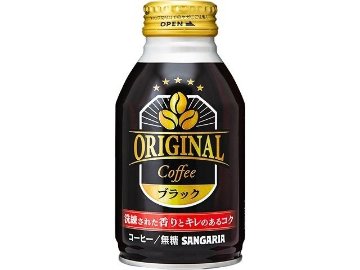 【ケース販売】サンガリア オリジナルコーヒーブラック 缶２６０ｇ  ×24 【全国送料無料】(一部地域別途)・まとめ買い・防災備蓄にも最適の画像