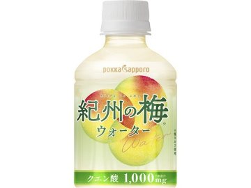 【ケース販売】ポッカサッポロフード 紀州の梅ウォーター Ｐ２７０ｍｌ  ×24 【全国送料無料】(一部地域別途)・まとめ買い・防災備蓄にも最適の画像