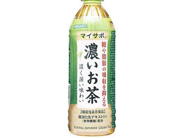 【ケース販売】サンガリア マイサポ濃いお茶 Ｐ５００ｍｌ ×24 【全国送料無料】(一部地域別途)・まとめ買い・防災備蓄にも最適の画像