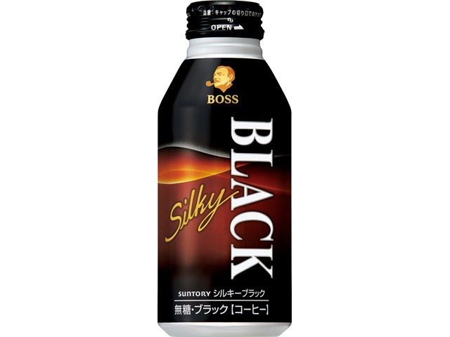 【ケース販売】ボス シルキーブラック Ｂ缶４００ｇ  ×24 【全国送料無料】(一部地域別途)・まとめ買い・防災備蓄にも最適の画像