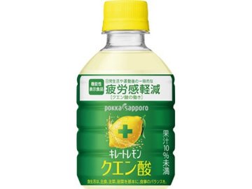 【ケース販売】ポッカサッポロフード キレートレモンクエン酸Ｐ５２５ｍｌ  ×24 【全国送料無料】(一部地域別途)・まとめ買い・防災備蓄にも最適の画像