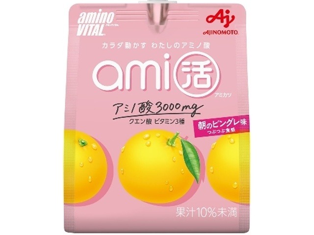 【ケース販売】味の素 アミノバイタルａｍｉ活朝のピンクグレ味 ×24 【全国送料無料】(一部地域別途)・まとめ買い・防災備蓄にも最適の画像