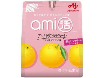 【ケース販売】味の素 アミノバイタルａｍｉ活朝のピンクグレ味 ×24 【全国送料無料】(一部地域別途)・まとめ買い・防災備蓄にも最適の画像
