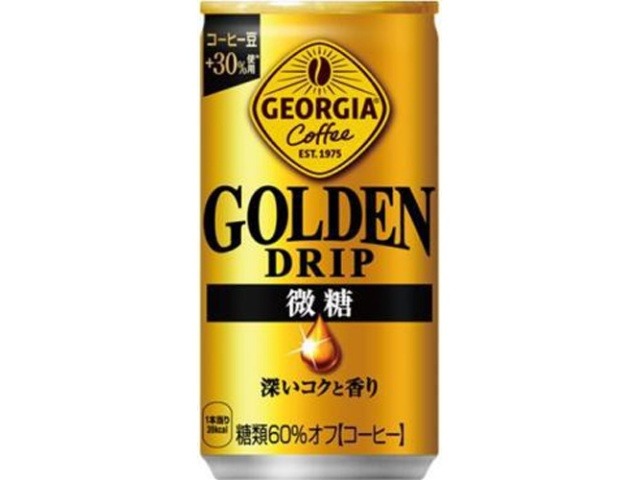 【ケース販売】ジョージア ゴールデンドリップ微糖１８５ｇ  ×30 【全国送料無料】(一部地域別途)・まとめ買い・防災備蓄にも最適の画像
