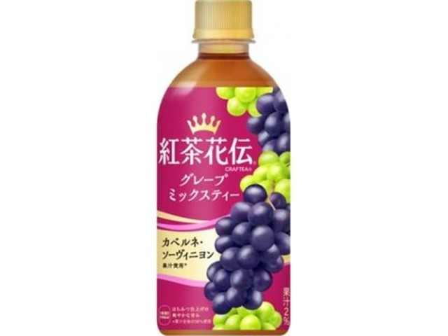 【ケース販売】紅茶花伝クラフティーグレープミッティーＰ４４０ ×24 【全国送料無料】(一部地域別途)・まとめ買い・防災備蓄にも最適の画像