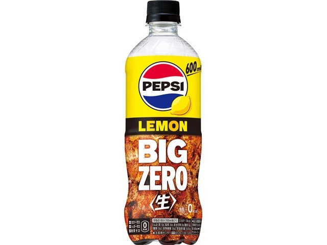 【ケース販売】ペプシ ＜生＞ＢＩＧＺＥＲＯＬＥＭＯＮＰ６００ｍｌ  ×24 【全国送料無料】(一部地域別途)・まとめ買い・防災備蓄にも最適の画像