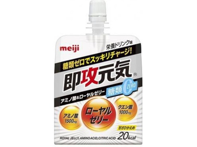 【ケース販売】明治 即攻元気ゼリー糖類ゼロ１８０ｇ ×36 【全国送料無料】(一部地域別途)・まとめ買い・防災備蓄にも最適の画像