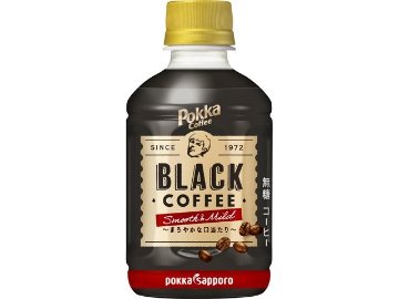 【ケース販売】ポッカサッポロフード コーヒーブラックスムースマイルドＰ２７０  ×24 【全国送料無料】(一部地域別途)・まとめ買い・防災備蓄にも最適の画像