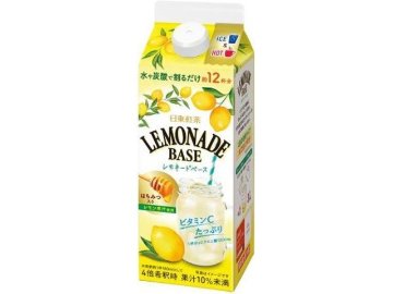 【ケース販売】日東紅茶 レモネードベース ４９０ｍｌ  ×12 【全国送料無料】(一部地域別途)・まとめ買い・防災備蓄にも最適の画像