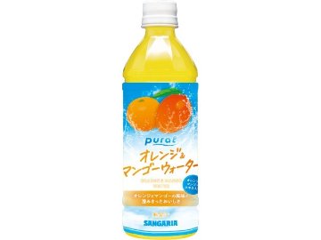 【ケース販売】サンガリア Ｐｕｒａｌオレンジ＆マンゴＰ５００ｍｌ  ×24 【全国送料無料】(一部地域別途)・まとめ買い・防災備蓄にも最適の画像