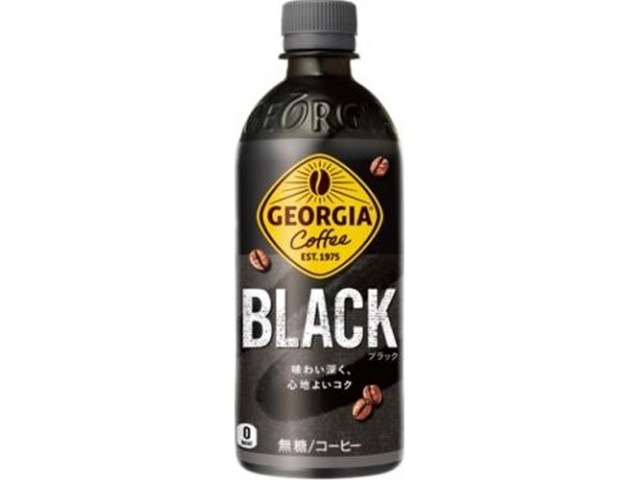 【ケース販売】ジョージア ブラック Ｐ５００ｍｌ  ×24 【全国送料無料】(一部地域別途)・まとめ買い・防災備蓄にも最適の画像