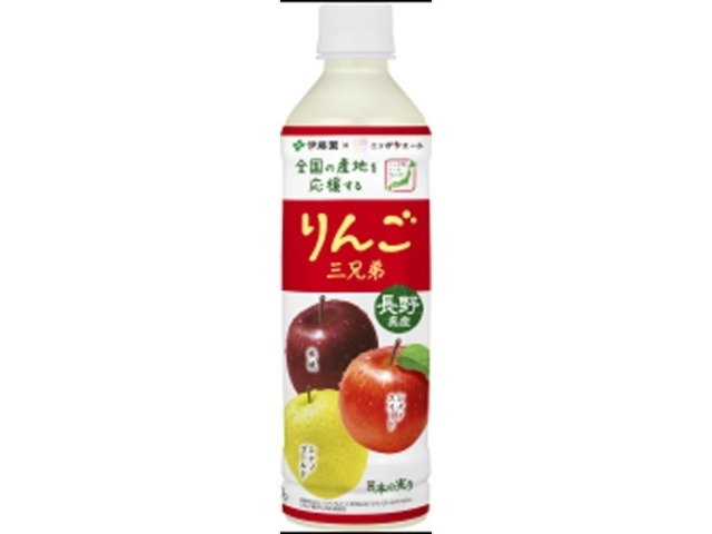 【ケース販売】伊藤園 ニッポンエール長野県産りんご三兄弟４００ｇ ×24 【全国送料無料】(一部地域別途)・まとめ買い・防災備蓄にも最適の画像
