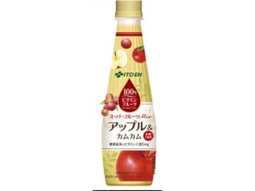 【ケース販売】伊藤園 ビタミンフルーツ りんごＭｉｘ Ｐ３４０ｇ ×24 【全国送料無料】(一部地域別途)・まとめ買い・防災備蓄にも最適の画像