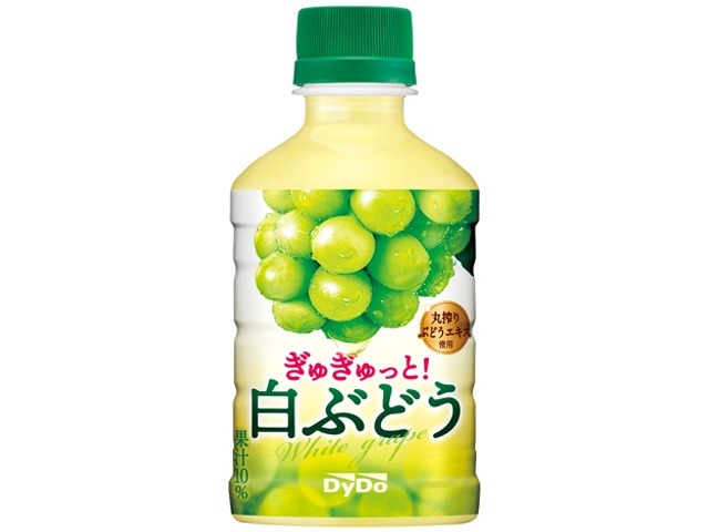 【ケース販売】ダイドー ぎゅぎゅっと白ぶどうＰ２８０ｍｌ  ×24 【全国送料無料】(一部地域別途)・まとめ買い・防災備蓄にも最適の画像