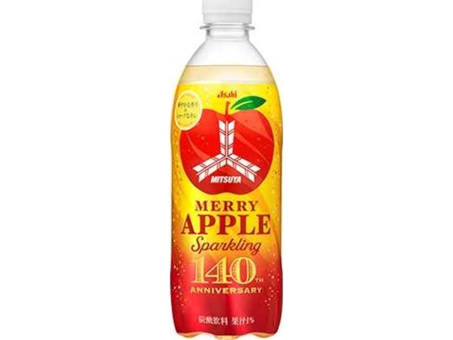 【ケース販売】三ツ矢 ＭＥＲＲＹＡＰＰＬＥスパーク Ｐ５００ｍｌ ×24 【全国送料無料】(一部地域別途)・まとめ買い・防災備蓄にも最適の画像