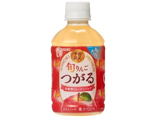 【ケース販売】サンパック 旬りんご つがるＰ２８０ｍｌ  ×24 【全国送料無料】(一部地域別途)・まとめ買い・防災備蓄にも最適の画像