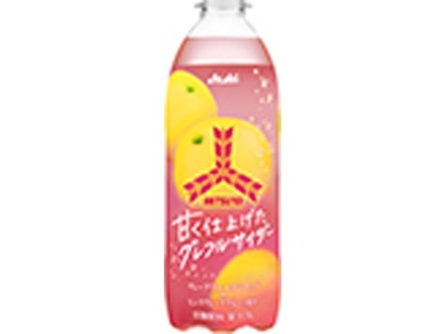 【ケース販売】三ツ矢 甘く仕上げたグレフルサイダーＰ５００ｍｌ ×24 【全国送料無料】(一部地域別途)・まとめ買い・防災備蓄にも最適の画像