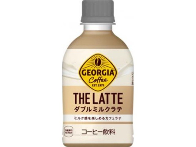 【ケース販売】ジョージア ＴＨＥラテ ダブルミルクラテＰ２８０  ×24 【全国送料無料】(一部地域別途)・まとめ買い・防災備蓄にも最適の画像
