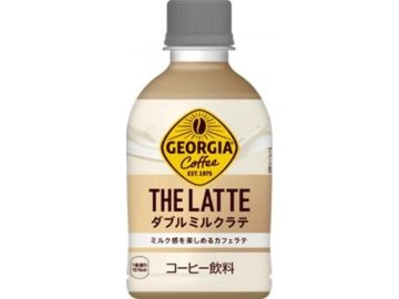【ケース販売】ジョージア ＴＨＥラテ ダブルミルクラテＰ２８０  ×24 【全国送料無料】(一部地域別途)・まとめ買い・防災備蓄にも最適の画像