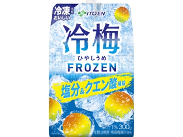 【ケース販売】伊藤園 冷梅フローズン パウチ３００ｇ  ×30 【全国送料無料】(一部地域別途)・まとめ買い・防災備蓄にも最適の画像
