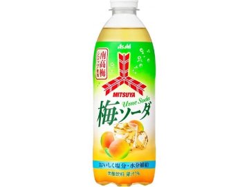 【ケース販売】三ツ矢 梅ソーダ Ｐ５００ｍｌ  ×24 【全国送料無料】(一部地域別途)・まとめ買い・防災備蓄にも最適の画像