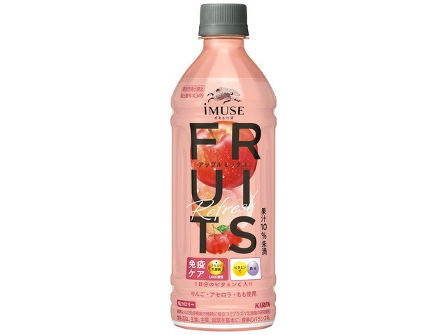 【ケース販売】キリン イミューズ アップルミックスＰ５００ｍｌ  ×24 【全国送料無料】(一部地域別途)・まとめ買い・防災備蓄にも最適の画像