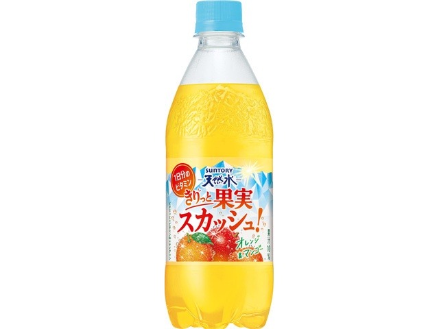 【ケース販売】サントリー 果実スカッシュオレンジマンゴーＰ５００  ×24 【全国送料無料】(一部地域別途)・まとめ買い・防災備蓄にも最適の画像