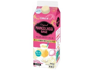 【ケース販売】日東紅茶 マンゴーラッシーベース４９０ｍｌ  ×12 【全国送料無料】(一部地域別途)・まとめ買い・防災備蓄にも最適の画像