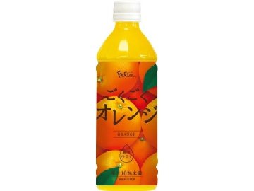 【ケース販売】富永 フェリーチェ ごくごくオレンジＰ５００ ×24 【全国送料無料】(一部地域別途)・まとめ買い・防災備蓄にも最適の画像