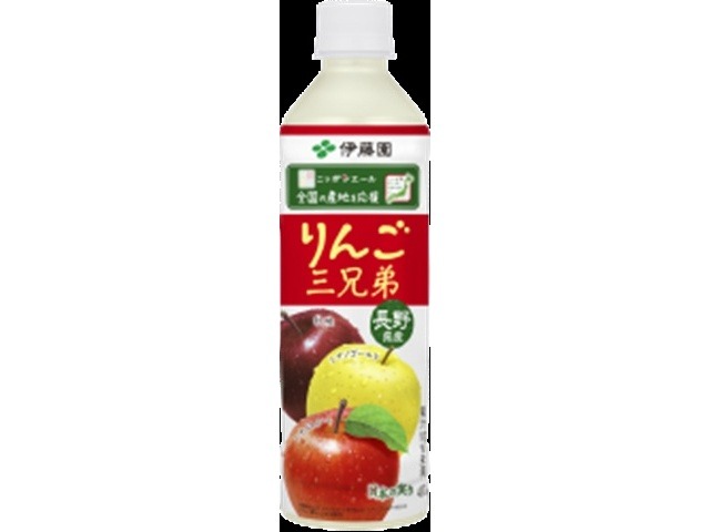 【ケース販売】伊藤園 ニッポンエール長野県りんご三兄弟Ｐ４００ｇ  ×24 【全国送料無料】(一部地域別途)・まとめ買い・防災備蓄にも最適の画像